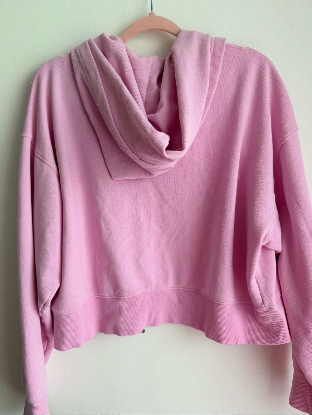 PINK Victoria's Secret Light Pink Hoodie with '86' Patch - Picture 5 of 6